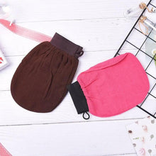 Load image into Gallery viewer, 1PC Colorful Shower Bath Magic Peeling Glove Modern Exfoliating Tan Removal Skincare Soft Gloves For Shower Body Scrubber Bath Accessories