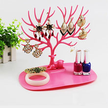 将图片加载到图库查看器,1pc Creative Deer Horn Tree Charm Jewelry Organizer Earring Bangle Necklace Bracelet Display Holder Unique Design Jewelry Organiser for Women Classic Tree Shape High Quality Necklace Earring Display Holder Tree Jewelry Organizer For Women