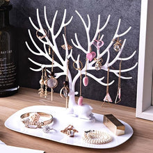 将图片加载到图库查看器,1pc Creative Deer Horn Tree Charm Jewelry Organizer Earring Bangle Necklace Bracelet Display Holder Unique Design Jewelry Organiser for Women Classic Tree Shape High Quality Necklace Earring Display Holder Tree Jewelry Organizer For Women