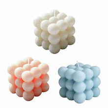 Load image into Gallery viewer, 1pc Cube Wax Fragrance Candle Bougie Rose Scented Candles Cute Wax Candles Cube Scented Candle Handmade Decorative Candle Hand Poured Scented Candle Home Decor Candle for Bedroom Aesthetic Home Geometric Decoration Cube Wax Fragrance Candle