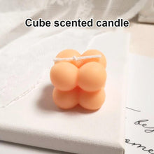 Load image into Gallery viewer, 1pc Cube Wax Geometry Candle Soy Wax Candles Beautiful Art Candle Present Statue Scented Candles Decoration for Wedding Home Decor Candle Shaped Candles Wax Smokeless Oil Aromatherapy Candle For Christmas Wedding Home Decor