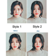 Load image into Gallery viewer, 1Pc Pretty Girls Fake Front Hair Bangs Hair Styling Accessory Beautiful Fashion Synthetic Curled Hair Extension Natural Flat Neat Bangs With Temples For Women One Piece Hairpiece