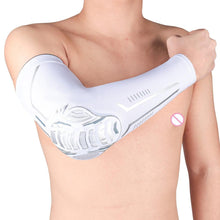 将图片加载到图库查看器,1PC Sport Black Arm Guard Compression Sleeves Sports Fitness Elastic Elbow Protective Pad Outdoor Basketball Football Sleeves For UV Summer Sun Protection Men Athletic Arm Cover