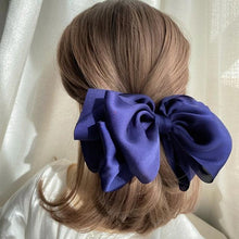 将图片加载到图库查看器,1PC Winter Velvet Bowknot Hair Clips Hand Tie Large Pigtail Bows Hairpin For Women Girls Satin Temperament Elegant Fashion Hairgrips Accessories For Party