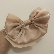 将图片加载到图库查看器,1PC Winter Velvet Bowknot Hair Clips Hand Tie Large Pigtail Bows Hairpin For Women Girls Satin Temperament Elegant Fashion Hairgrips Accessories For Party