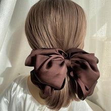 将图片加载到图库查看器,1PC Winter Velvet Bowknot Hair Clips Hand Tie Large Pigtail Bows Hairpin For Women Girls Satin Temperament Elegant Fashion Hairgrips Accessories For Party