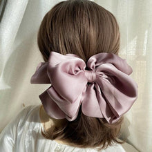 将图片加载到图库查看器,1PC Winter Velvet Bowknot Hair Clips Hand Tie Large Pigtail Bows Hairpin For Women Girls Satin Temperament Elegant Fashion Hairgrips Accessories For Party