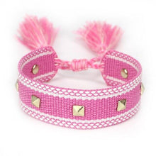 将图片加载到图库查看器,1PC Woven Beautiful Bracelet For Men Women Adjustable Braided Friendship Bracelets Friendship Handwoven Ethnic Cotton Wrap Bracelets Knitted Bracelets Pattern For Women Girls Men