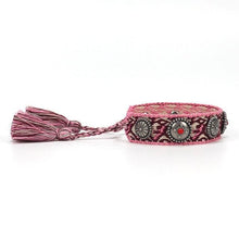 将图片加载到图库查看器,1PC Woven Beautiful Bracelet For Men Women Adjustable Braided Friendship Bracelets Friendship Handwoven Ethnic Cotton Wrap Bracelets Knitted Bracelets Pattern For Women Girls Men