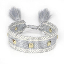 将图片加载到图库查看器,1PC Woven Beautiful Bracelet For Men Women Adjustable Braided Friendship Bracelets Friendship Handwoven Ethnic Cotton Wrap Bracelets Knitted Bracelets Pattern For Women Girls Men