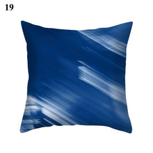 Load image into Gallery viewer, 1Pcs Blue Pattern Cushion Cover Polyester Pillowcase Decorative Navy Blue White Pillow Covers Pillow Case Blue Home Bedroom Sofa Decor Pillow Cover