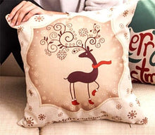 将图片加载到图库查看器,1Pcs Happy New Year Christmas Decorations Pillows Cover Merry Christmas Throw Cushion Covers Tree Reindeer Star Pillow Case For Party Home Decoration 45x45CM
