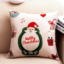 将图片加载到图库查看器,1Pcs Happy New Year Christmas Decorations Pillows Cover Merry Christmas Throw Cushion Covers Tree Reindeer Star Pillow Case For Party Home Decoration 45x45CM