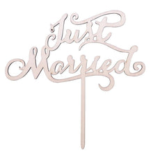将图片加载到图库查看器,1Pcs Hollow Letter Love Just Married Mr & Mrs Cake Topper Mr and Mrs Cake Toppers Wooden Wedding Cake Topper Party Cake Decoration Mr And Mrs Cake Topper Bride and Groom Wooden Wedding Cake Topper For Wedding Party Supplies
