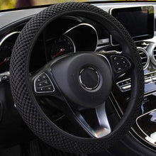 Load image into Gallery viewer, 1Pcs Ice Silk Steering Wheel Cover Non-Slip Car Wheel Cover Protector Breathable Microfiber Universal For Leather Viscose, Breathable, Anti-Slip Steering Wheel Cover Wear-resistant Anti-slip Car Accessories Black Red Rose Gray Beige Purple