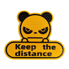 Load image into Gallery viewer, 1pcs Keep Distance Reflective Stickers Panda Stickers Fluorescent Yellow Green Hexagon Honeycomb Keep Distance Decal Cartoon Car Decoration Stickers Reflective Stickers Tape Conspicuity Safety Caution Warning Sticker
