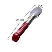 Load image into Gallery viewer, 1pcs Stainless Steel Kitchen Tong Heat Resistant Hollow-Out Barbecue Tongs Food Tongs Kitchen Tools BBQ Tools Accessories Stainless Steel Food Tongs Cooking Clips Buffet BBQ Tongs