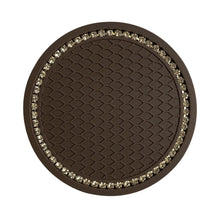 将图片加载到图库查看器,1PCS Universal 7cm Car Style Coasters Pad Pink Cup Holder Mat Rhinestone Waterproof Anti Slip Vehicle Bling Car Coasters Pink PVC Travel Auto Cup Holder Insert Coaster Anti Slip Crystal Vehicle Interior Accessories Cup Mats For Women Girl