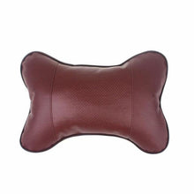 Load image into Gallery viewer, 1pcs Universal Car Neck Pillows PVC Leather Breathable Mesh Auto Car Neck Rest Headrest Cushion Headrest Pillow Pillow Neck Pillows Both Side Pu Leather Pack Headrest Fit for Most Cars Filled Fiber Universal Car Pillow Car Interior Accessories