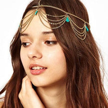 Load image into Gallery viewer, 1pcs Vintage Faux Crystal Pearl Tiara Drop Bridal Headband Wedding Hair Accessories Crown Hair Band for Bride and Bridesmaids