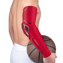 Load image into Gallery viewer, 1Piece Sports Elbow Support Pads Breathable Arm Compression Shield Shape Crash Proof Elbow Pads Arm Sleeve Compression Sleeve For Outdoor Sports Running Basketball Football Volleyball Arm Cover