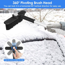 Load image into Gallery viewer, 2-in-1 Automobile Snow Shovel Frost Removal with 360° Pivoting Brush Head