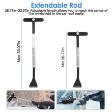 Load image into Gallery viewer, 2-in-1 Automobile Snow Shovel Frost Removal with 360° Pivoting Brush Head