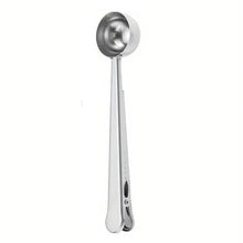 Load image into Gallery viewer, 2-in-1 Stainless Steel Coffee Spoon and Sealing Clip