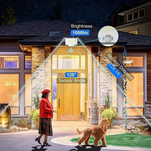 Load image into Gallery viewer, 2-Pack: 200-LED/3Modes Upgraded Split Solar Motion Sensor Light Outdoor with Remote