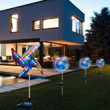 Load image into Gallery viewer, 2-Pack: 32LED Outdoor Solar Ground Light Garden Lawn Waterproof Windmill Lamp