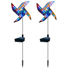 Load image into Gallery viewer, 2-Pack: 32LED Outdoor Solar Ground Light Garden Lawn Waterproof Windmill Lamp