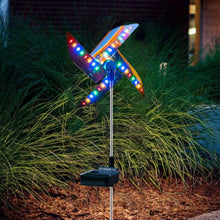 Load image into Gallery viewer, 2-Pack: 32LED Outdoor Solar Ground Light Garden Lawn Waterproof Windmill Lamp