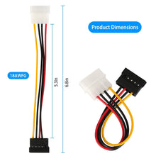将图片加载到图库查看器,2-Pack: 4 Pin Male To 15Pin Female Data Cable Adapter