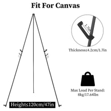Load image into Gallery viewer, 2-Pack: 61" Collapsible A Frame Tripod Easel Iron Alloy Drawing Stand