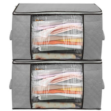 将图片加载到图库查看器,2-Pack: 90L Large Capacity Foldable Closet Organizer