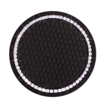 Load image into Gallery viewer, 2-Pack: Anti-Slip Crystal Rhinestone Car Coaster