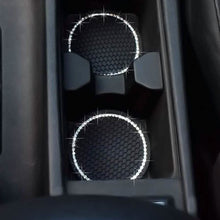 Load image into Gallery viewer, 2-Pack: Anti-Slip Crystal Rhinestone Car Coaster