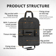 Load image into Gallery viewer, 2-Pack: Car Seat Back Storage Bag Multifunctional Adjustable Backseat Storage Bag
