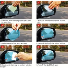 Load image into Gallery viewer, 2-Pack: Car Waterproof Transparent Film Rearview Mirror Protection