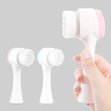 Load image into Gallery viewer, 2-Pack: Dual Face Manual Facial Brush For Pore Cleansing And Exfoliating