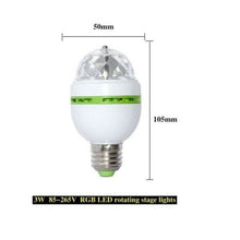 将图片加载到图库查看器,2-Pack: E27 3W Auto Rotating RGB LED Stage Light
