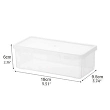 将图片加载到图库查看器,2-Pack: Extra Large Capacity Plastic Pencil Box Stackable Translucent Clear Pencil Box