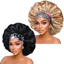 Load image into Gallery viewer, 2-Pack: Extra Large Satin Bonnets for Sleeping
