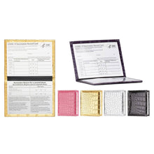 Load image into Gallery viewer, 2-Pack: Faux Crocodile Leather Bling CDC Vaccination Card Immunization Record Protector Holder Passport