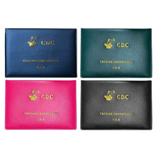 Load image into Gallery viewer, 2-Pack: Faux Leather CDC Vaccination Card Immunization Record Protector Holder