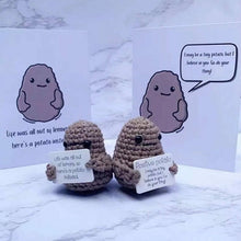 Load image into Gallery viewer, 2-Pack: Funny Positive Potato Cute Wool Knitting Doll