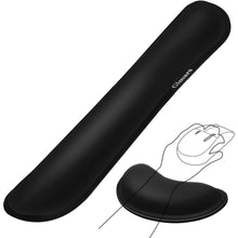 Load image into Gallery viewer, 2-Pack: Gimars Upgrade Enlarge Gel Memory Foam Set Keyboard Wrist Rest Pad