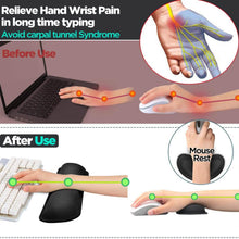 Load image into Gallery viewer, 2-Pack: Gimars Upgrade Enlarge Gel Memory Foam Set Keyboard Wrist Rest Pad