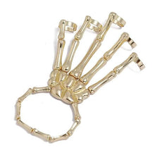 Load image into Gallery viewer, 2-Pack: Gothic Bone Bracelet with Ring