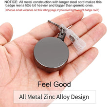 Load image into Gallery viewer, 2-Pack: Heavy Duty Retractable Badge Holder Reel